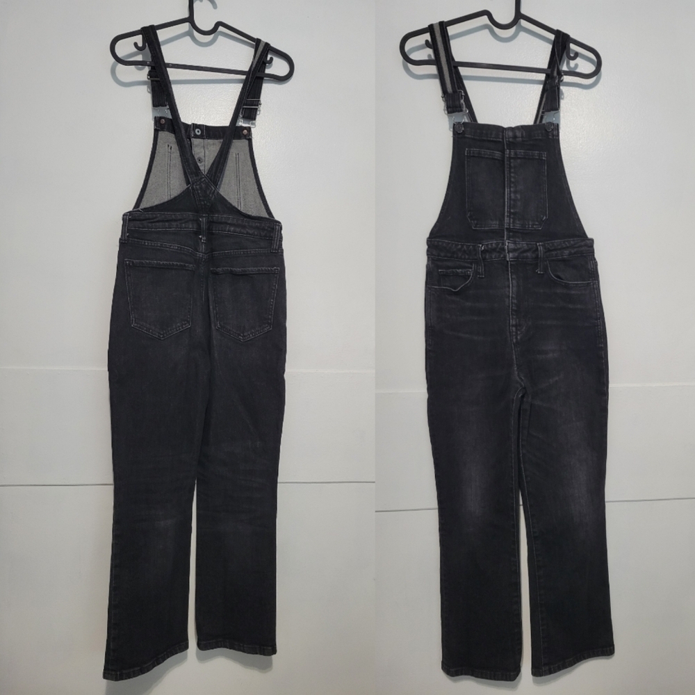 Lucky Brand Bridgette Slim Straight Overall Size 2 Black